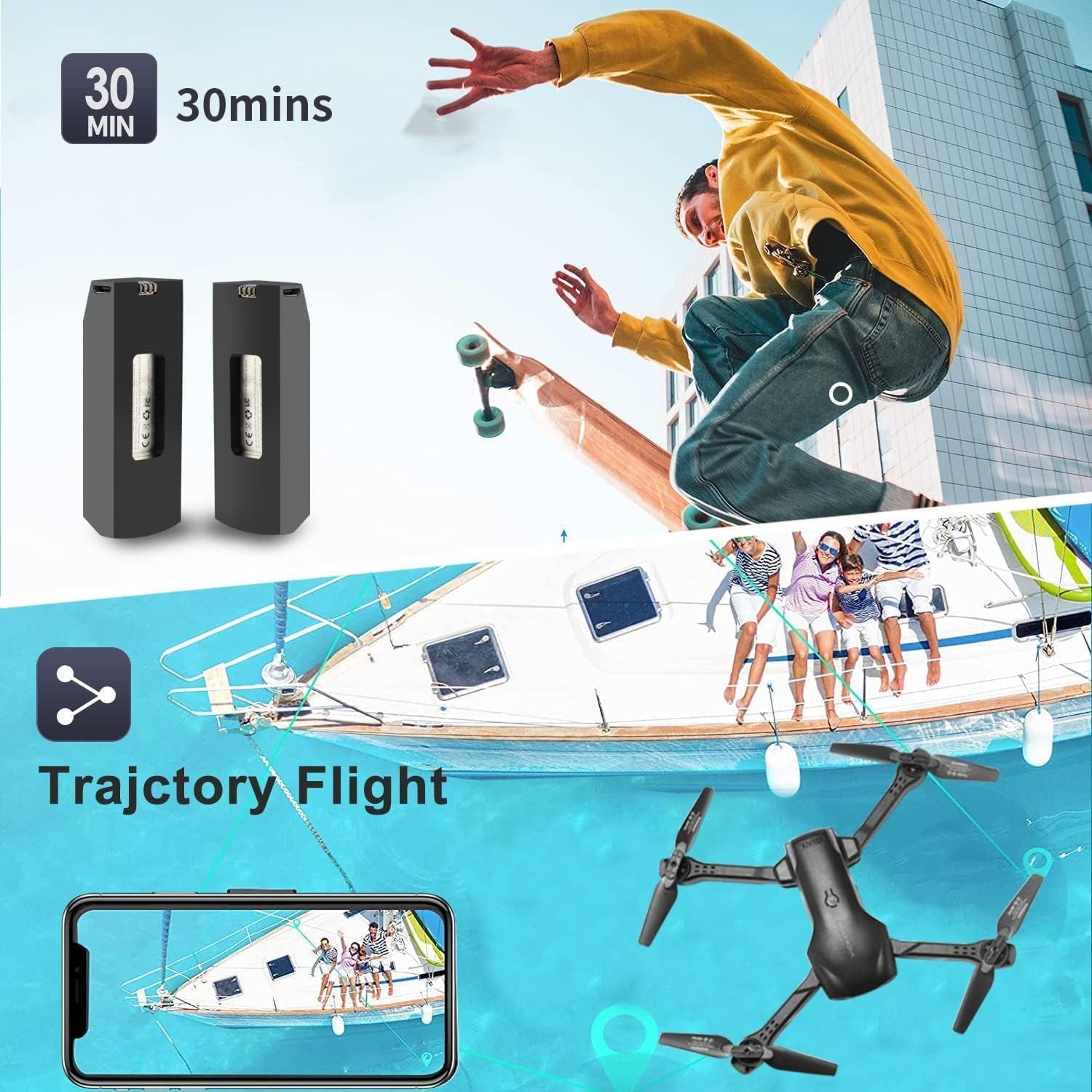 RC Quadcopter for Beginners, V13 Drone for Kids Adults,1080P Camera