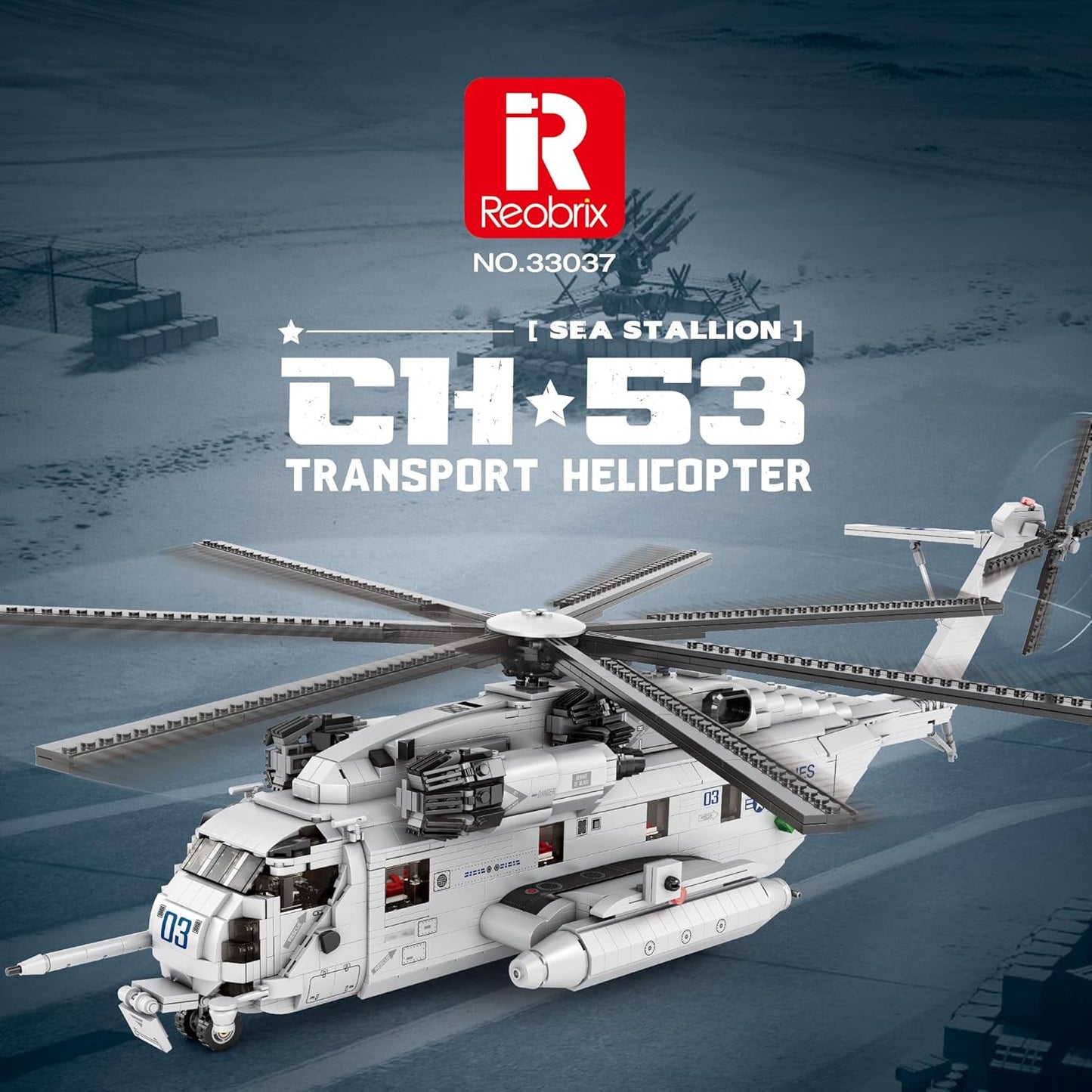 CH-53E Super Stallion Model Building Kit, 2192 Pieces