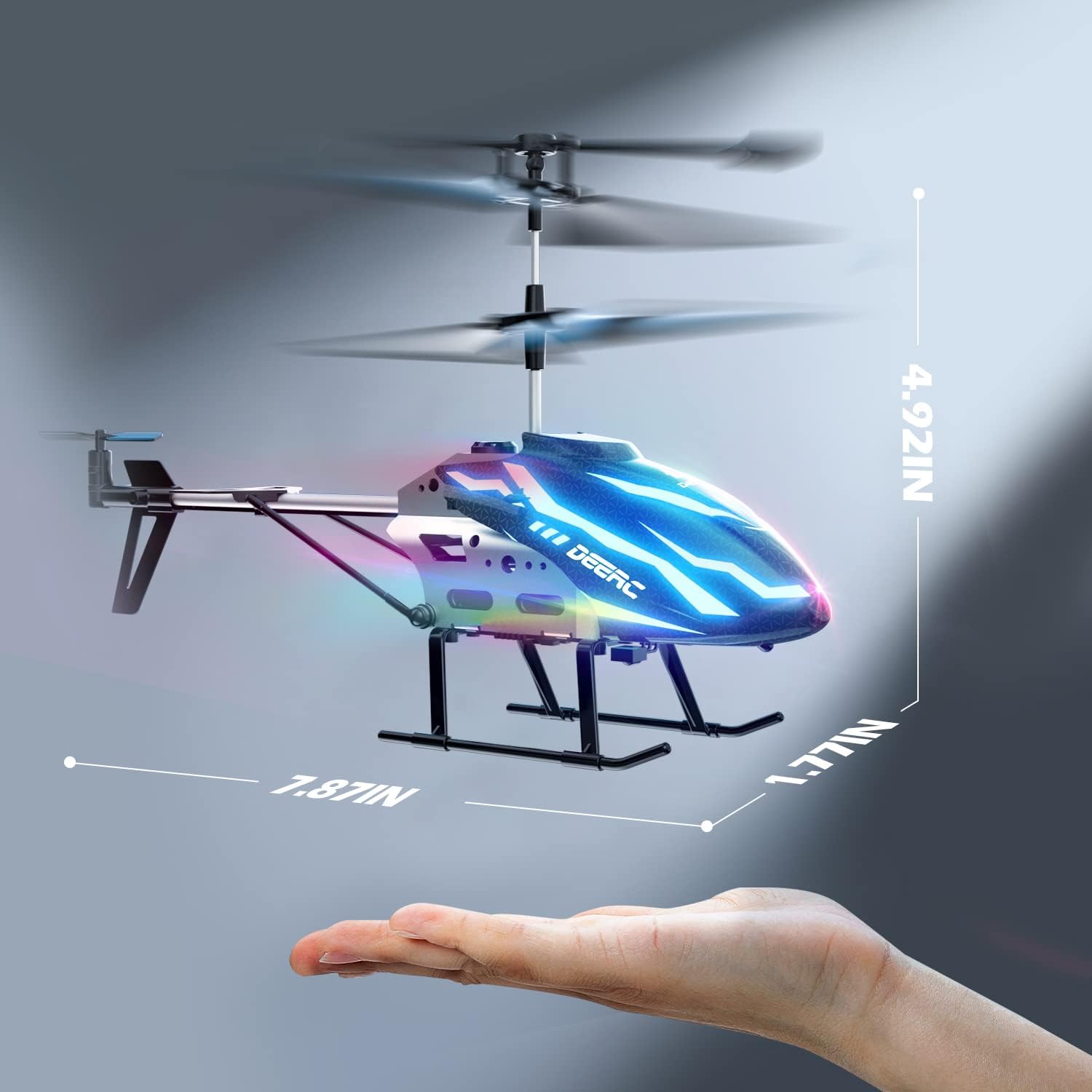 Indoor RC Helicopter with 7 Colours Light - DE23