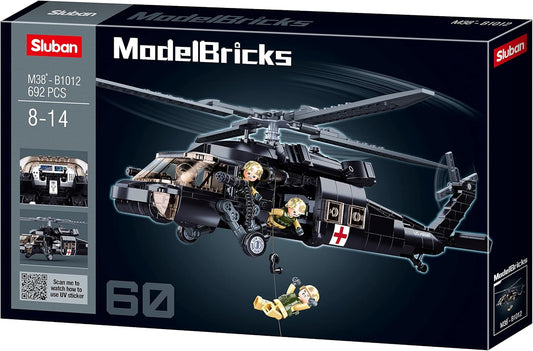 UH-60 Black Hawk US Army Helicopter - 692 Pieces