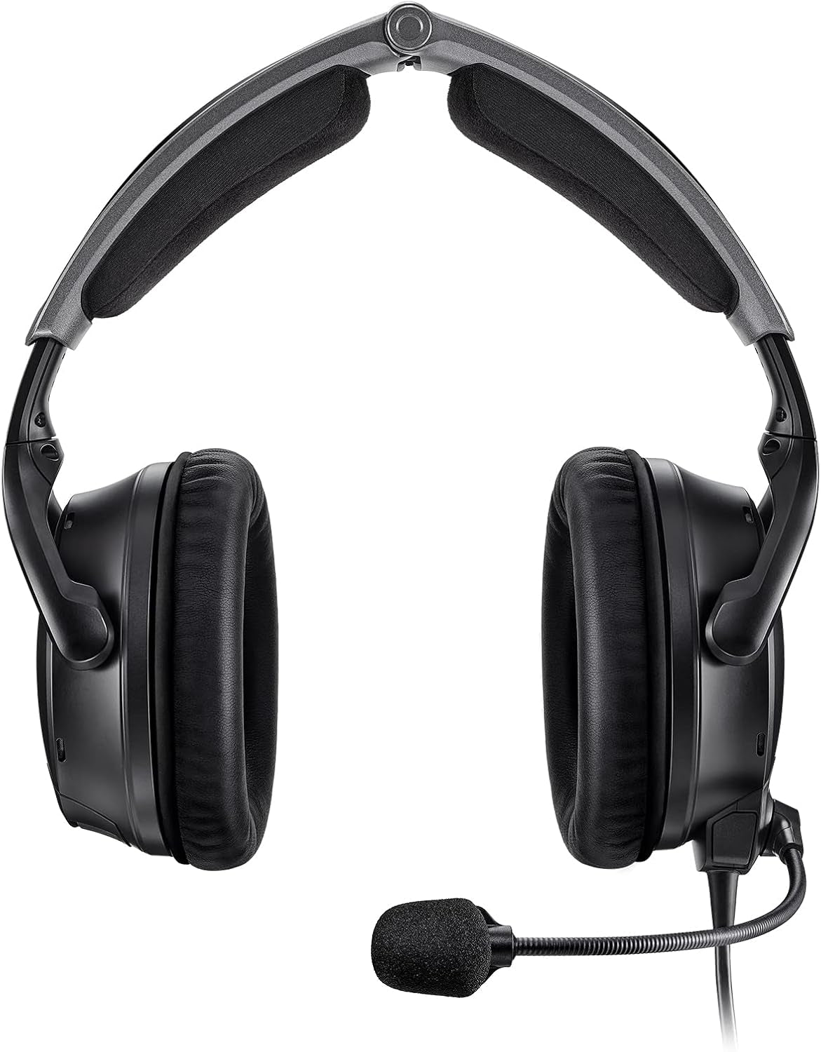 Bose A30 Aviation Headset with Bluetooth, Adjustable ANR and Noise Cancelling [Dual Plug] – Black