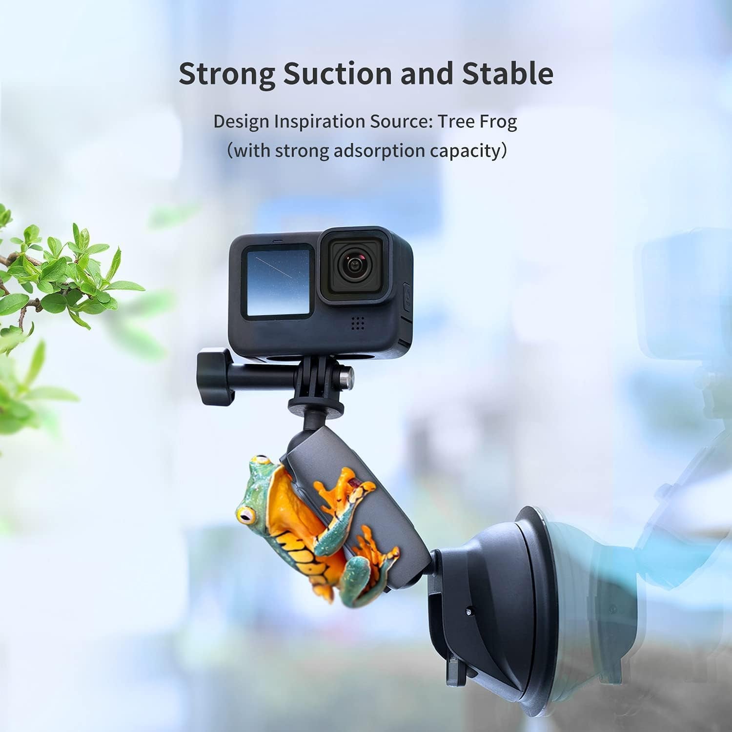 Go-Pro & Phone Holder - Heavy Duty Window Suction Cup Mount