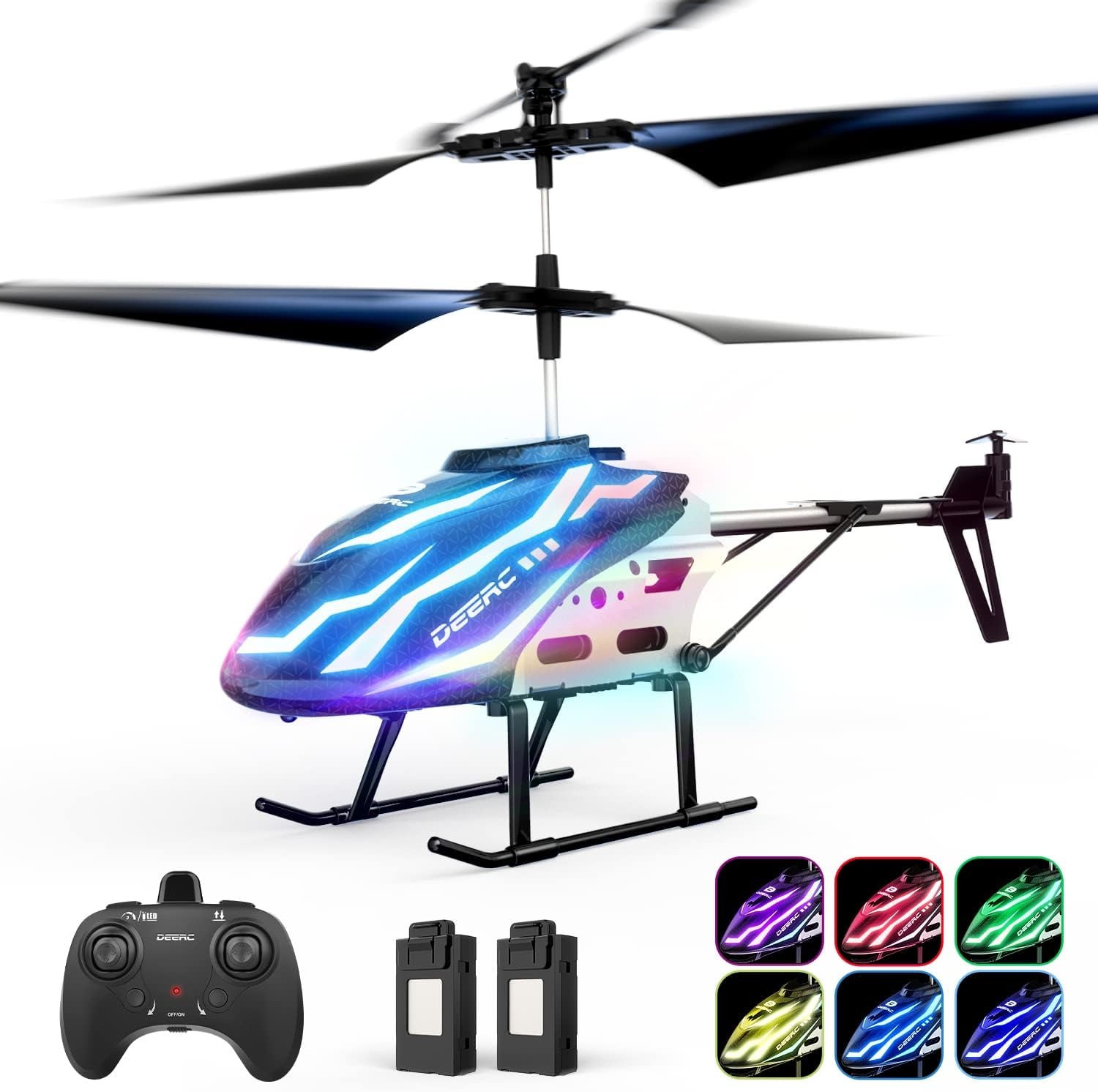 Indoor RC Helicopter with 7 Colours Light - DE23